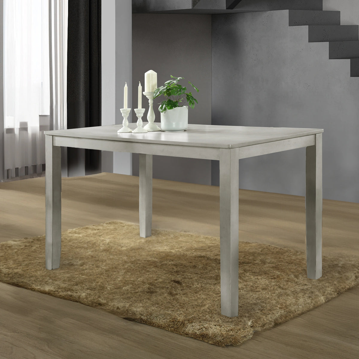 Pascal Counter Dining Table-Driftwood