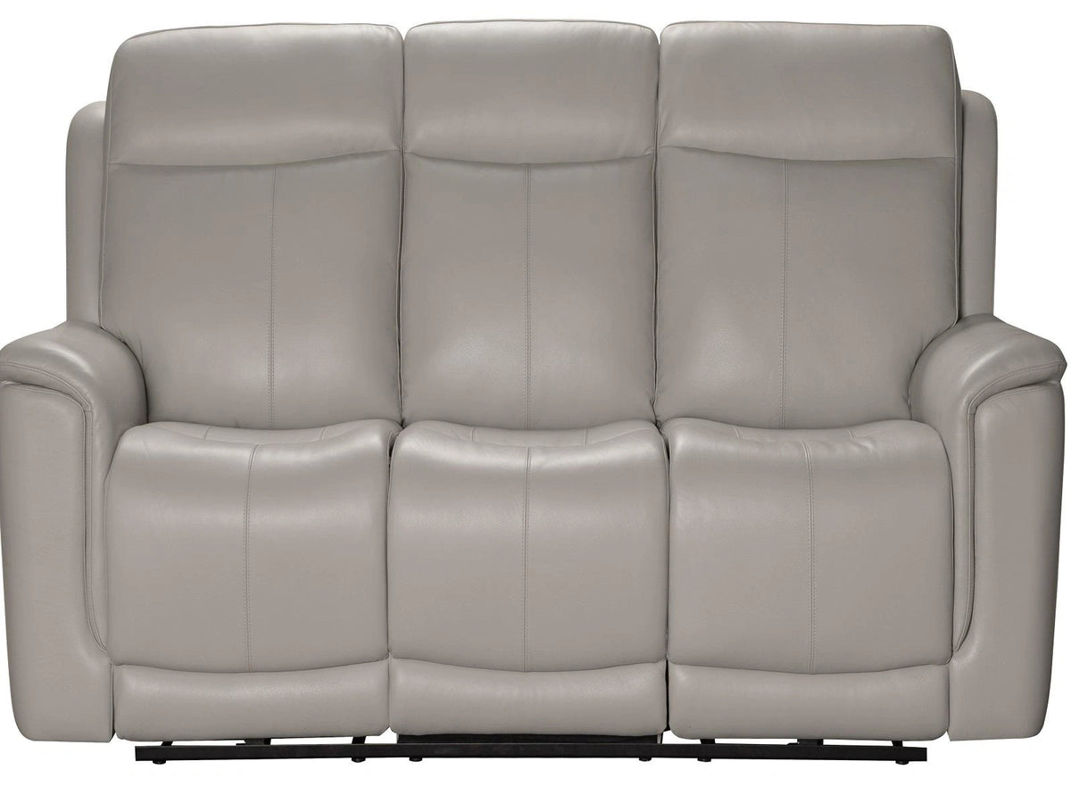 BarcaLounger Burbank Reclining Sofa w/ Power Headrest in Laurel-Cream