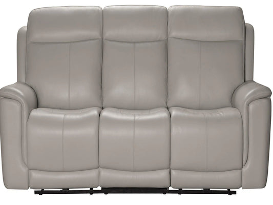 BarcaLounger Burbank Reclining Sofa w/ Power Headrest in Laurel-Cream