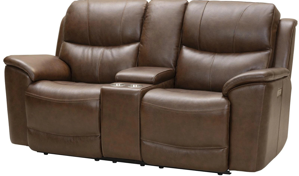 BarcaLounger Kaden Reclining Loveseat w/ Power Headrest in Jarod-brown