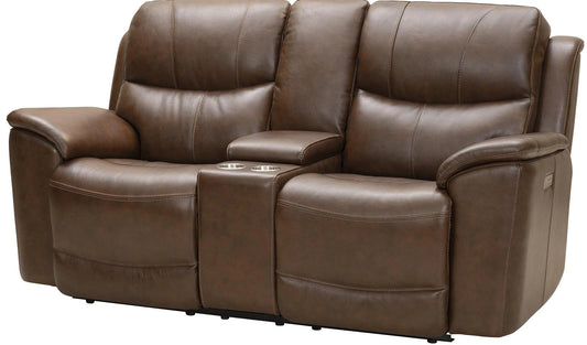 BarcaLounger Kaden Reclining Loveseat w/ Power Headrest in Jarod-brown