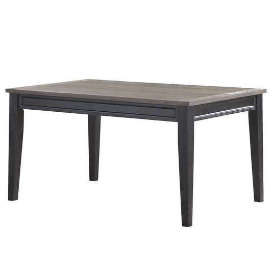 Steve Silver Raven Noir Dining Table in Two Tone Ebony and Driftwood