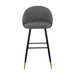 Oliver Gray Vegan Leather Bar Chair (2 Per Carton)