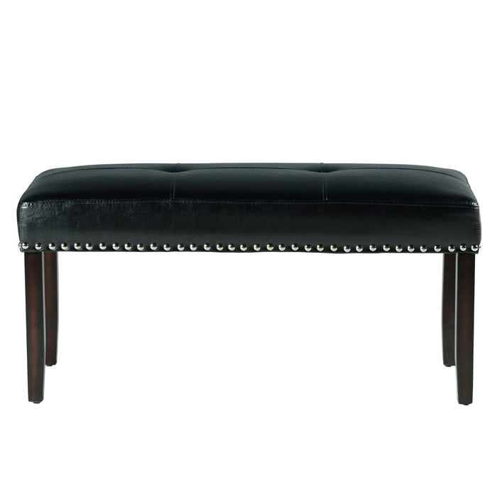 Steve Silver Westby Black Dining Bench in Ebony Wood