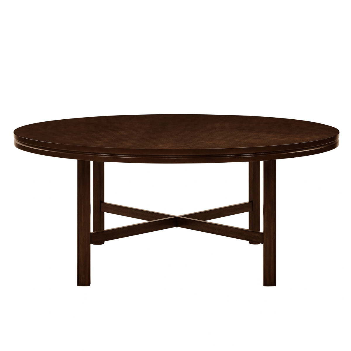 Steve Silver Hartford Round Dining Table in Espresso