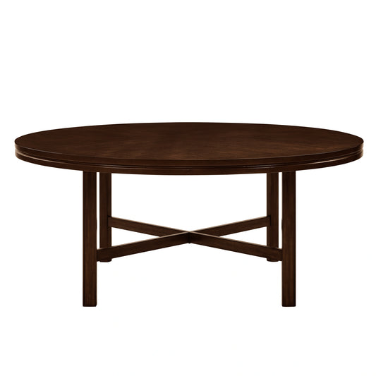 Steve Silver Hartford Round Dining Table in Espresso