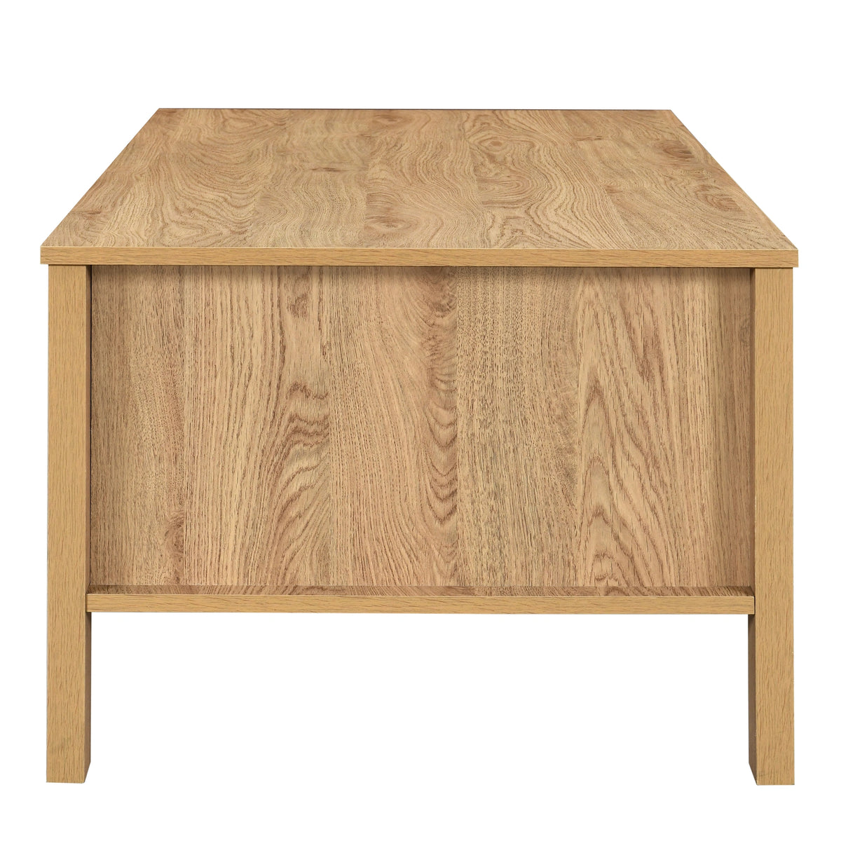 Thayer 47" Two Drawer Coffee Table-Natural