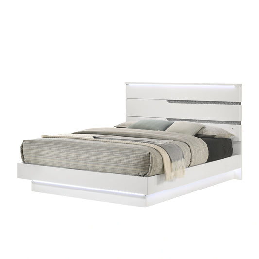 PARADOX Eastern King-California King EK/WK PLATFORM BED HEADBOARD-WHITE