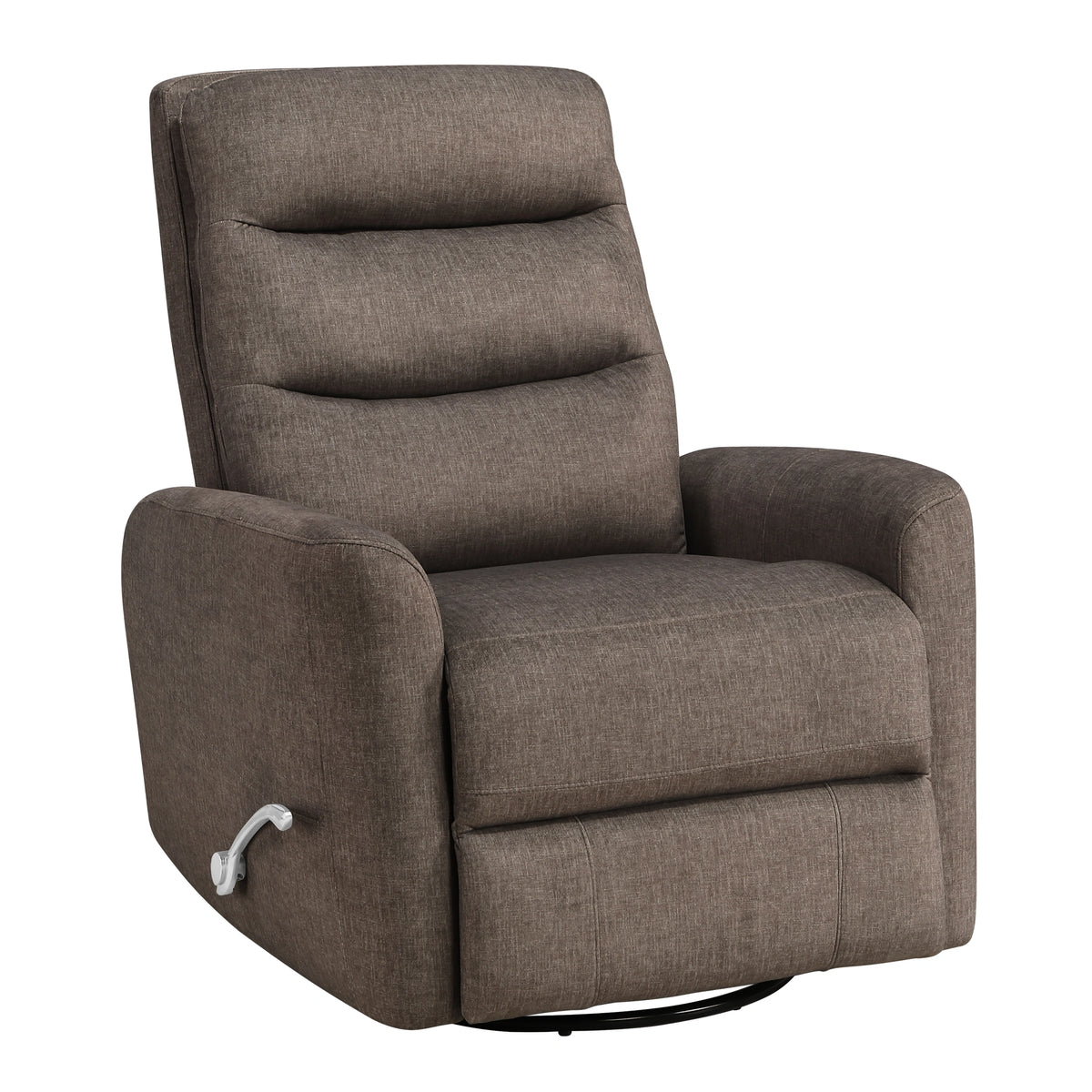 Takami Swivel Recliner-Chocolate Poly