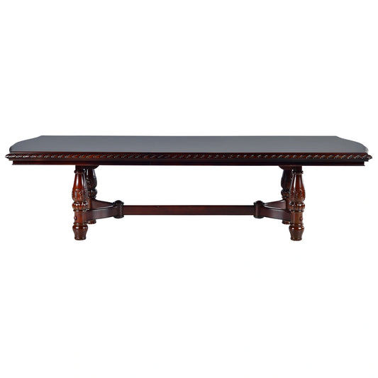 Steve Silver Antoinette Pedestal Dining Table in Brown Cherry