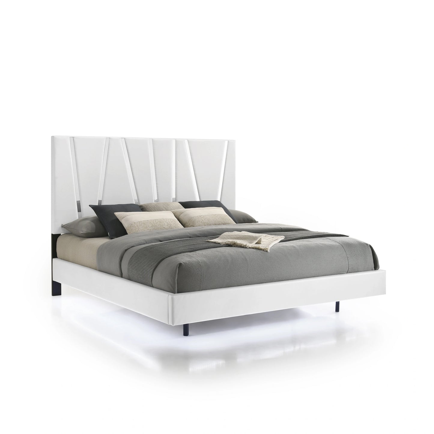 Europa 6/0 Wk Headboard, Footboard & Slats-White