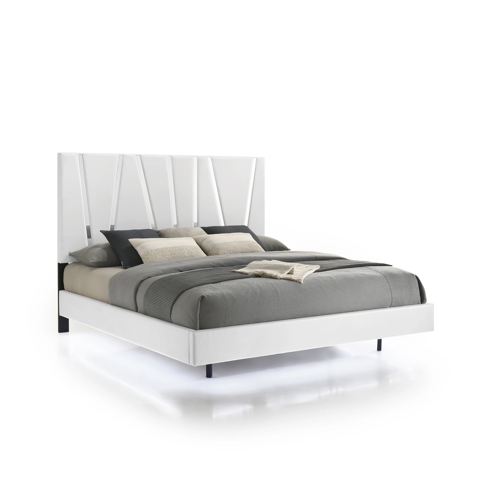 Europa 6/0 Wk Headboard, Footboard & Slats-White