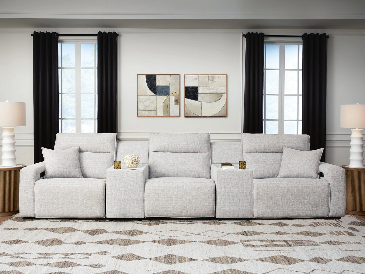 Modmax II Power Reclining Sectional with Consoles