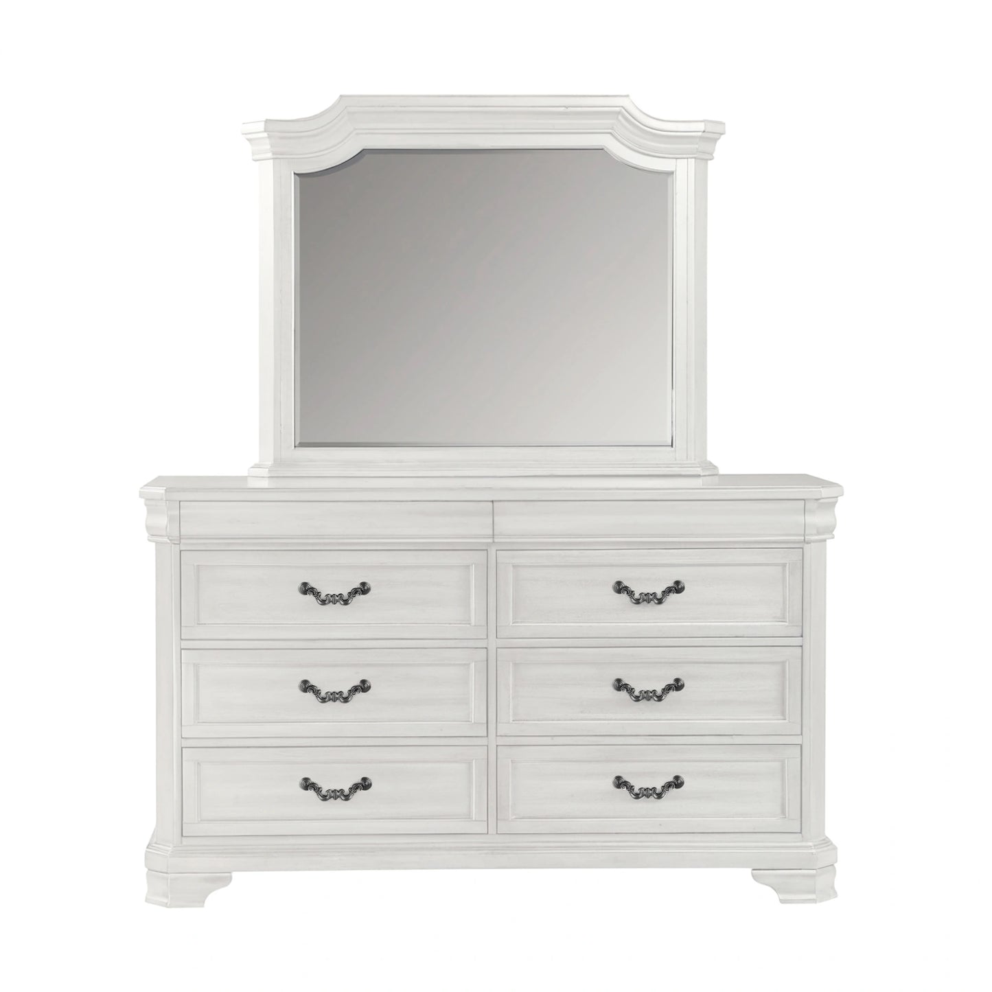 Lyndhurst Landscape Mirror- Vintage White