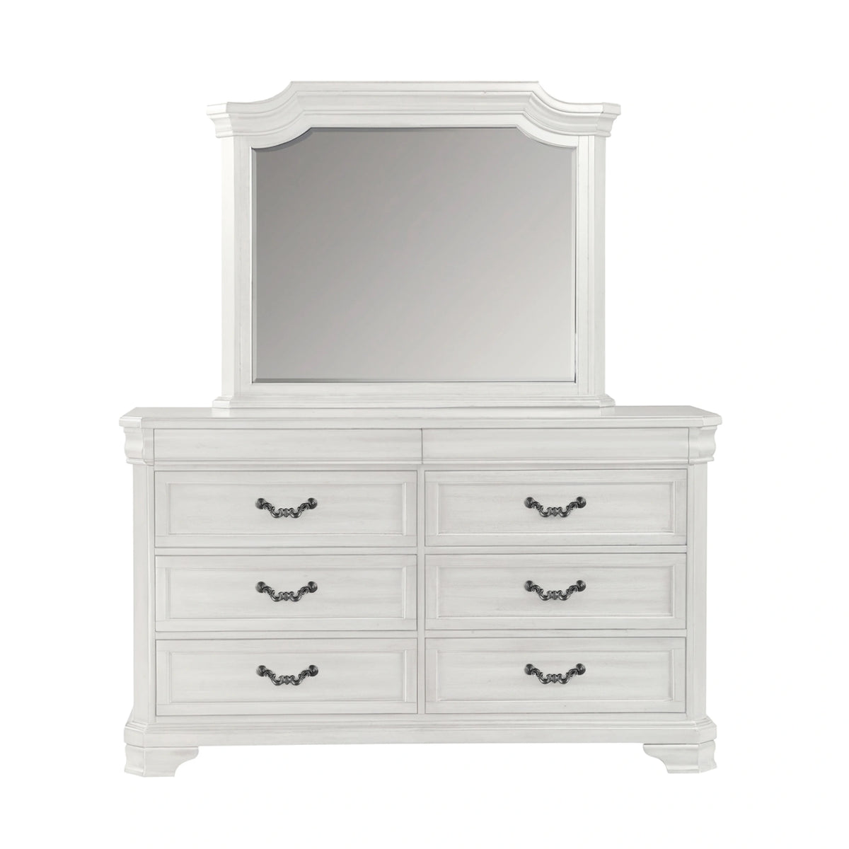 Lyndhurst Landscape Mirror- Vintage White