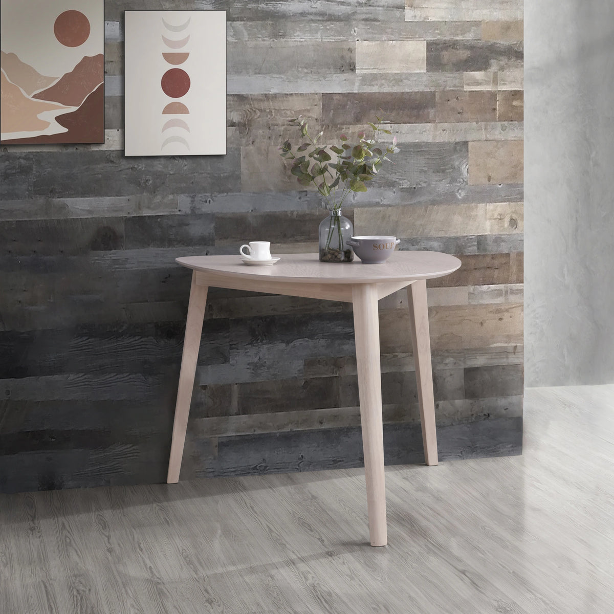Oscar Corner Table-White Ash