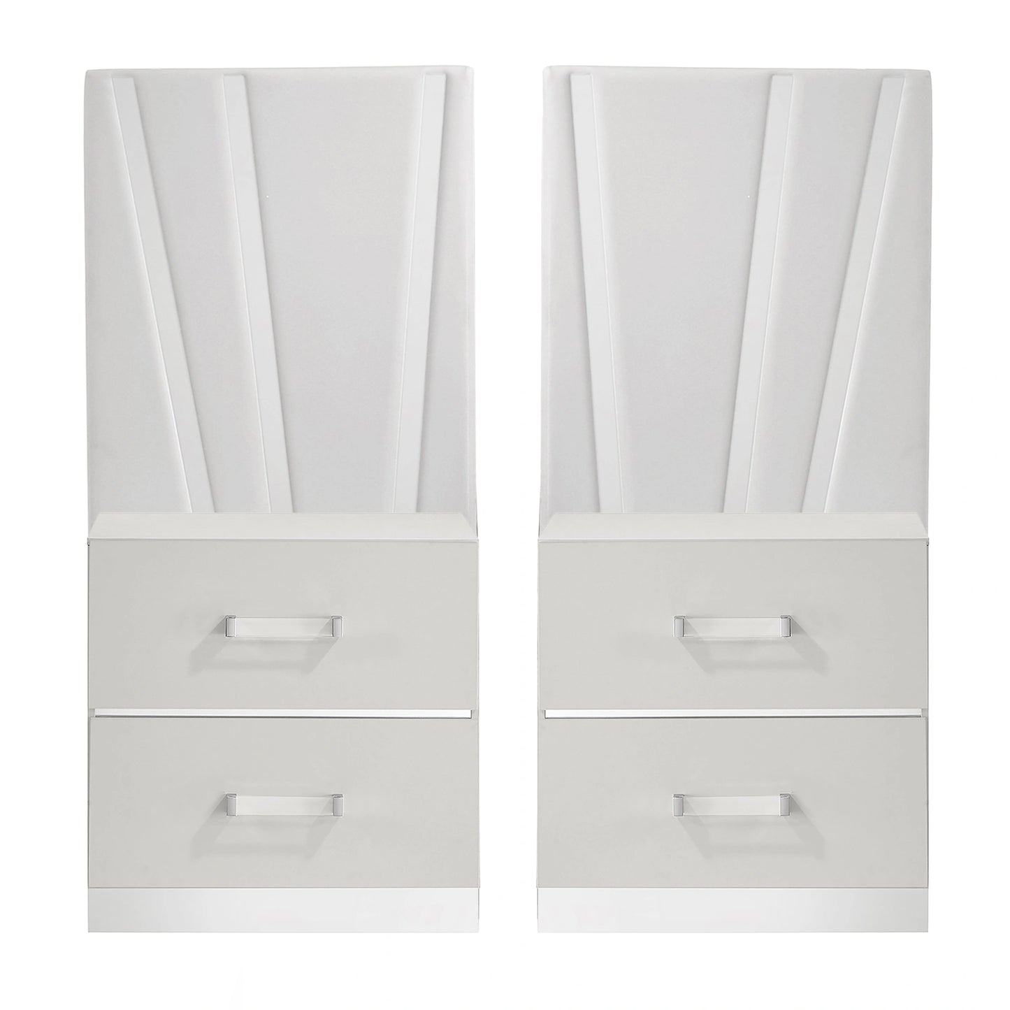 Europa Nightstand Panels, Set Of 2 - White