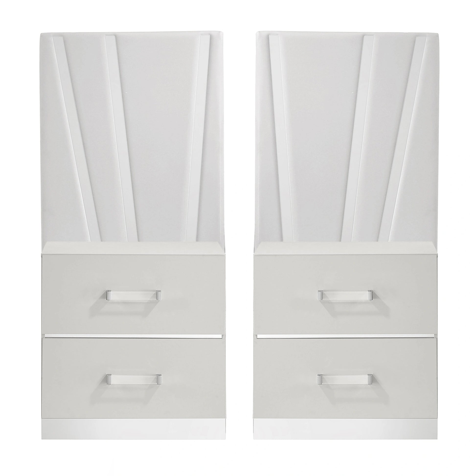 Europa Nightstand Panels, Set Of 2 - White