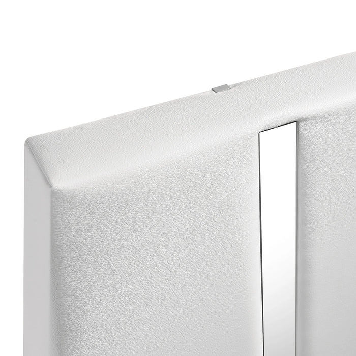 Europa 5/0 Q Headboard, Footboard & Slats-White