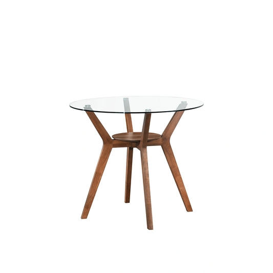 Oscar Counter Table Base For Glass Top Ctr Table-Walnut