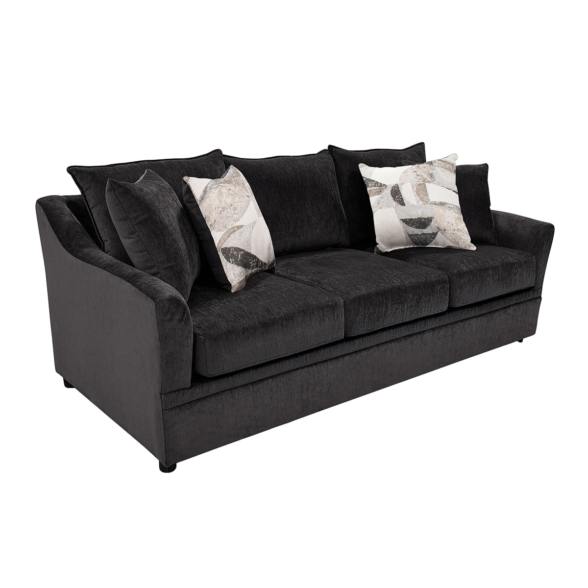 Sylvie Sofa W/4 Accent Pillows-Lush Mink Gray