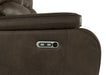 Brookings Glider Recliner W/Pwr Hr & Fr-Brown