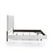 Europa 5/0 Q Headboard, Footboard & Slats-White