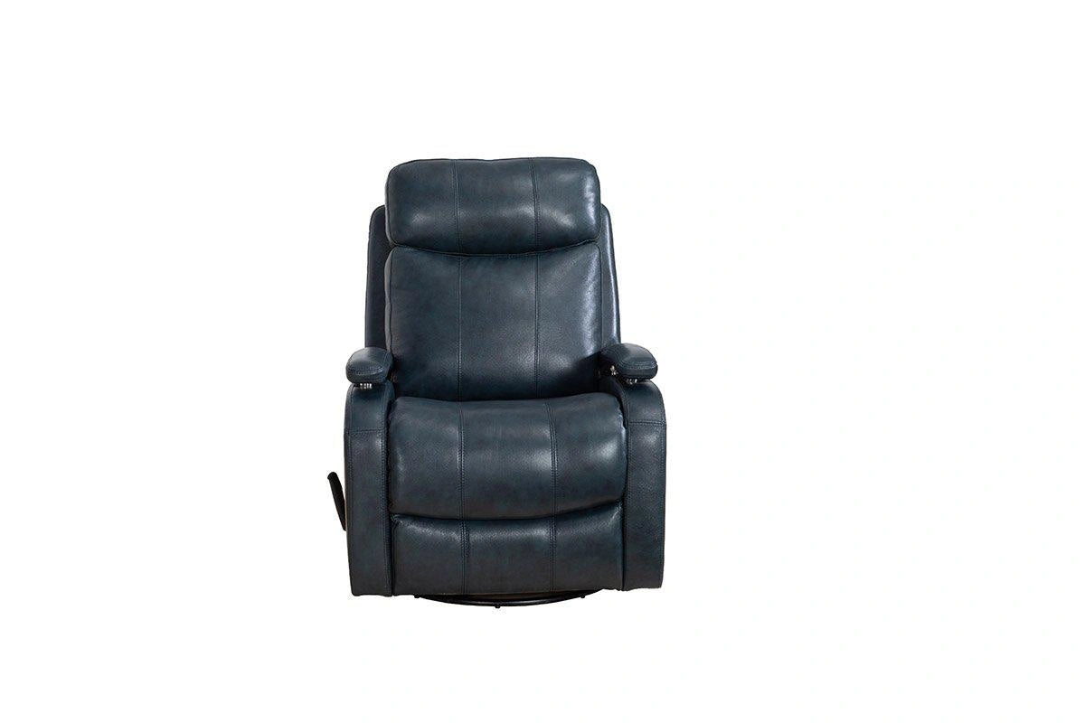 BarcaLounger Duffy Swivel Glider Recliner in Sapphire Blue 8-3610