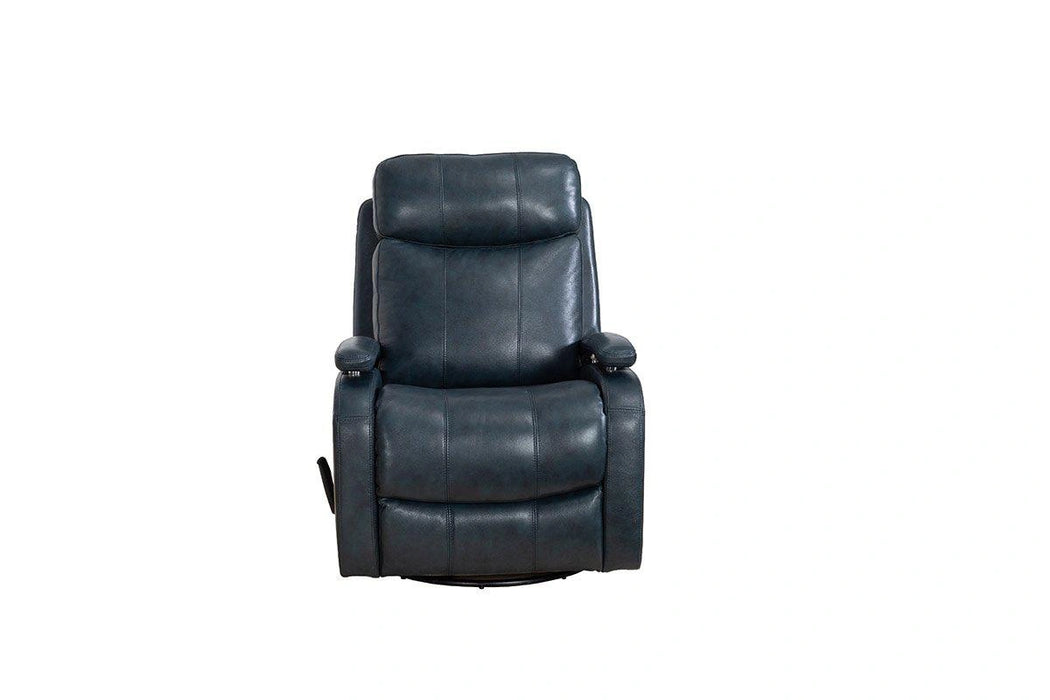 BarcaLounger Duffy Swivel Glider Recliner in Sapphire Blue 8-3610