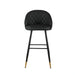 Oliver Black Vegan Leather Bar Chair (2 Per Carton)
