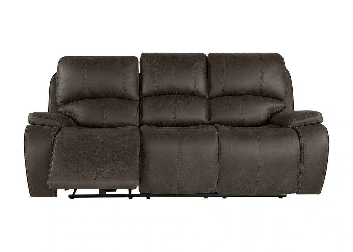 Brookings Sofa W/Pwr Hr & Fr-Brown