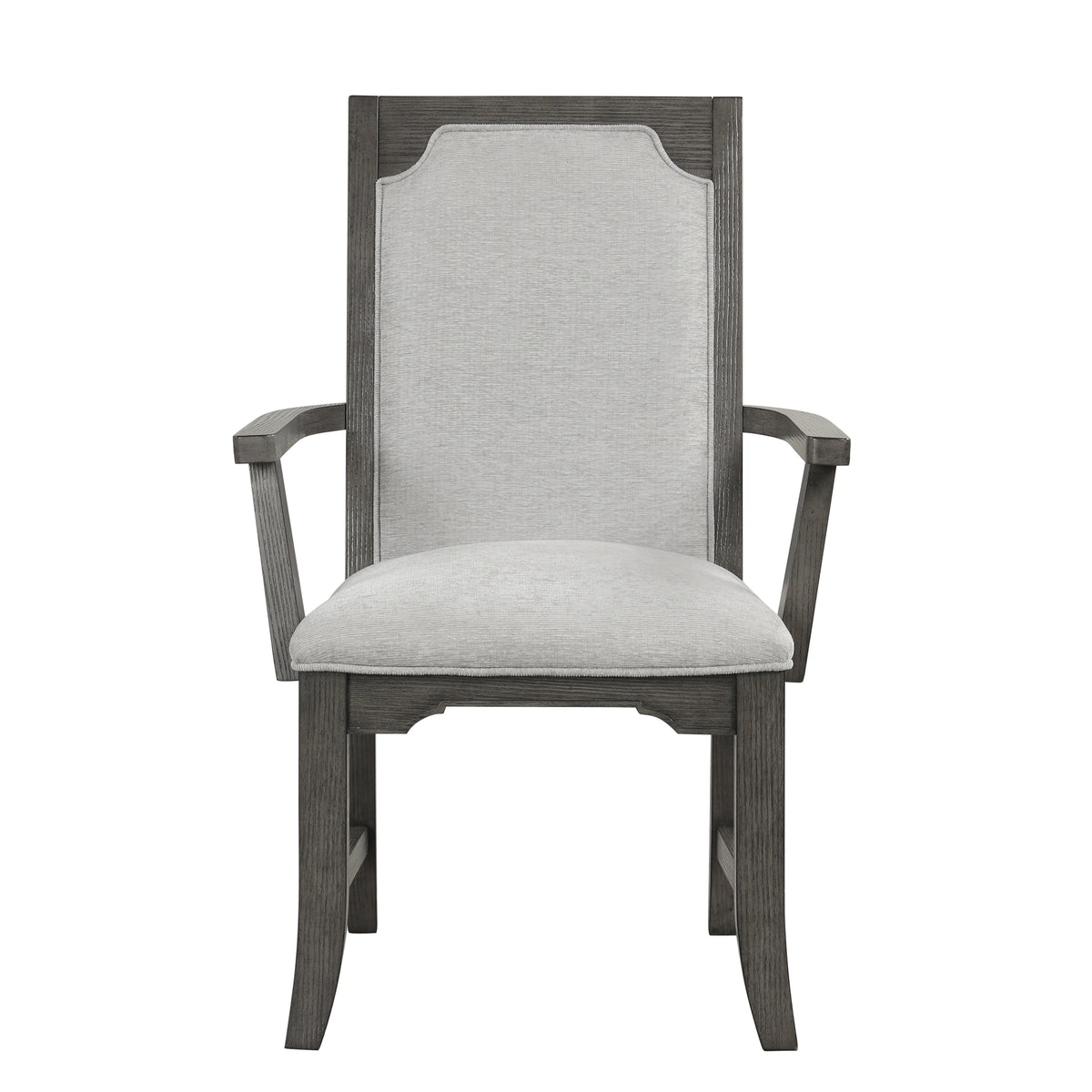 Lisbon Dining Arm Chair (2 Per Carton)-Gray