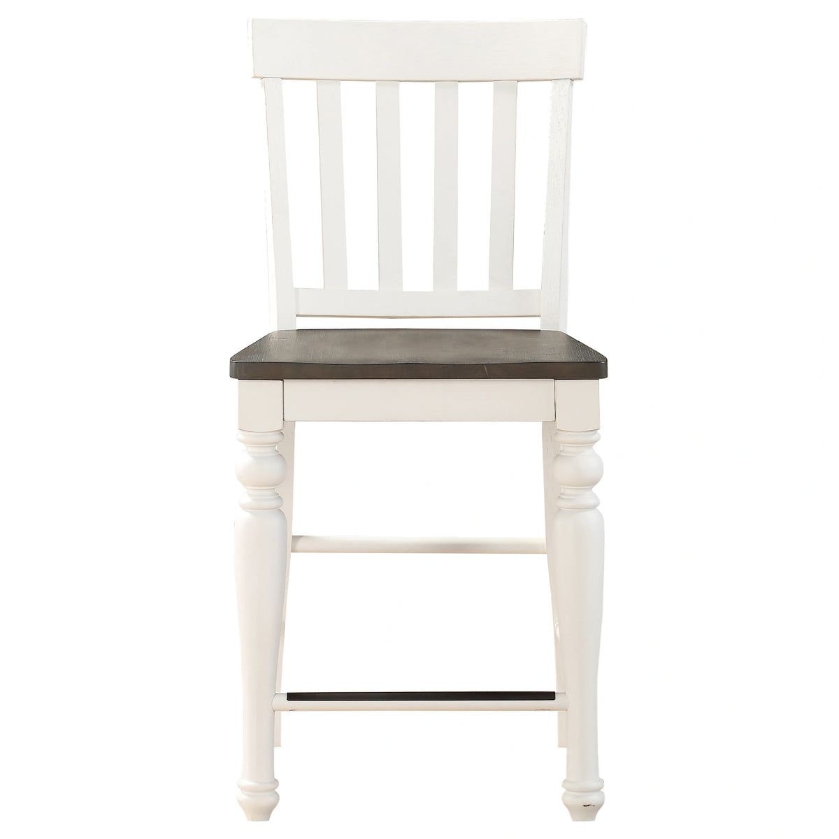 Steve Silver Joanna Counter Chair in Two-tone Ivory and Mocha (Set of 2)