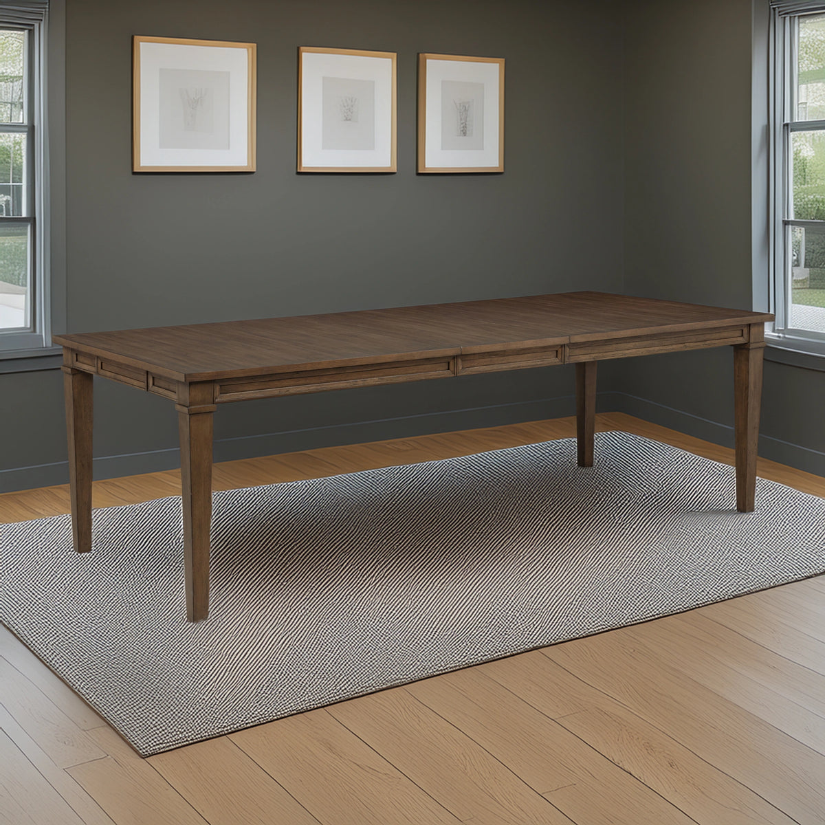 Mariana Rectangle Dining Table-Vintage Mocha