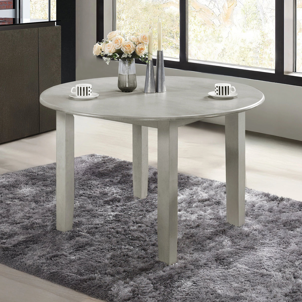 Pascal 47" Round Dining Table-Driftwood