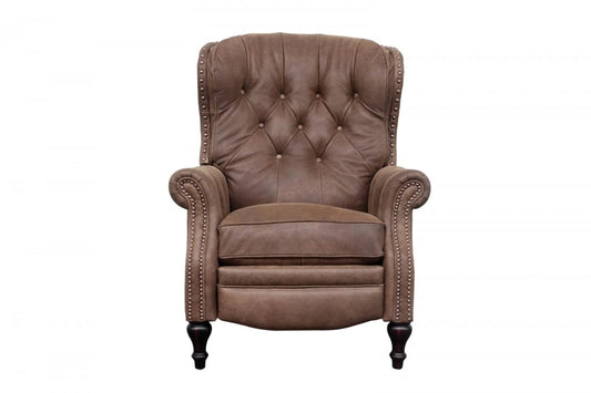 BarcaLounger Kendall Recliner in Dark Sanded Bomber
